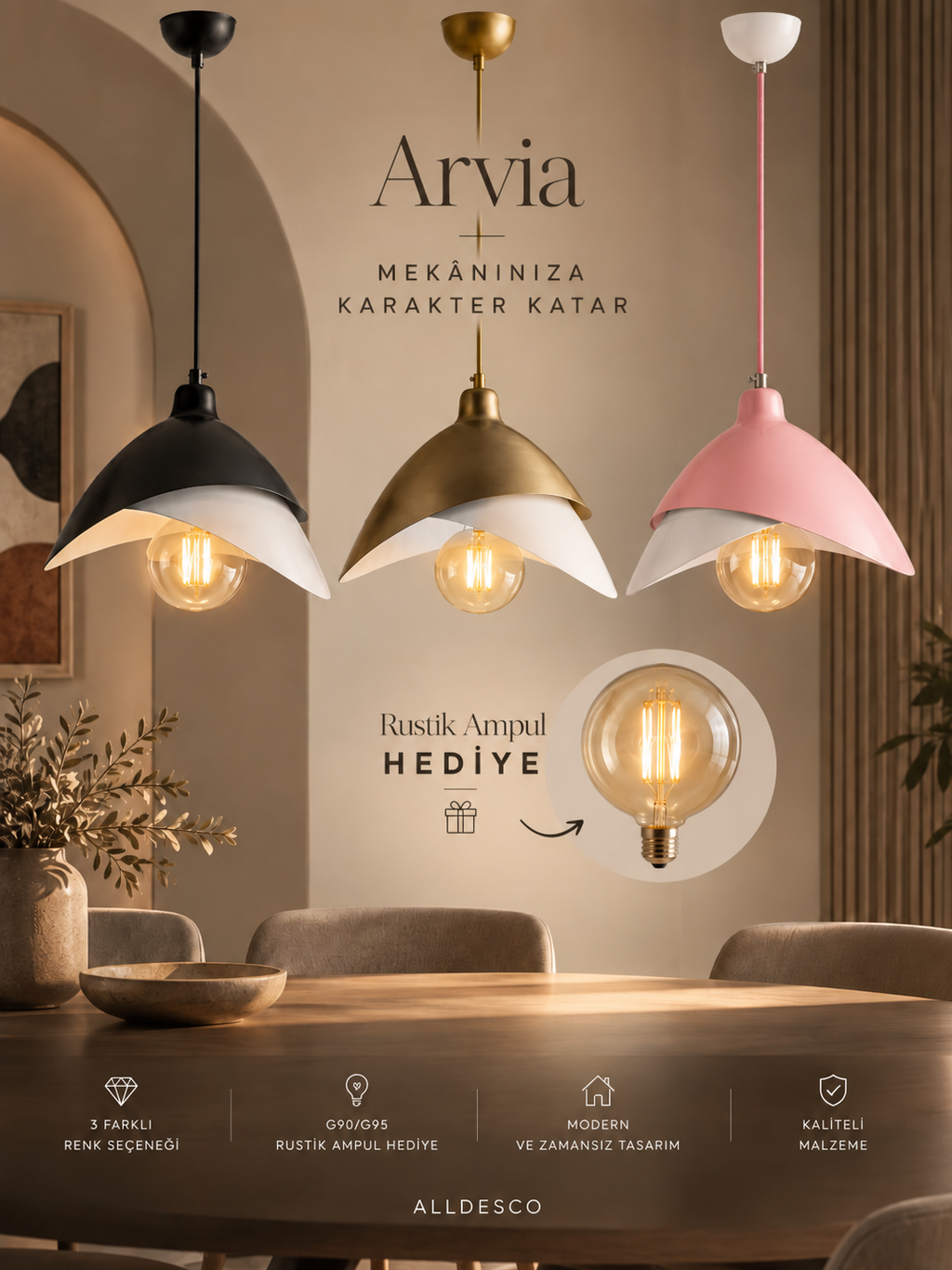 Arvia Metal Sarkıt