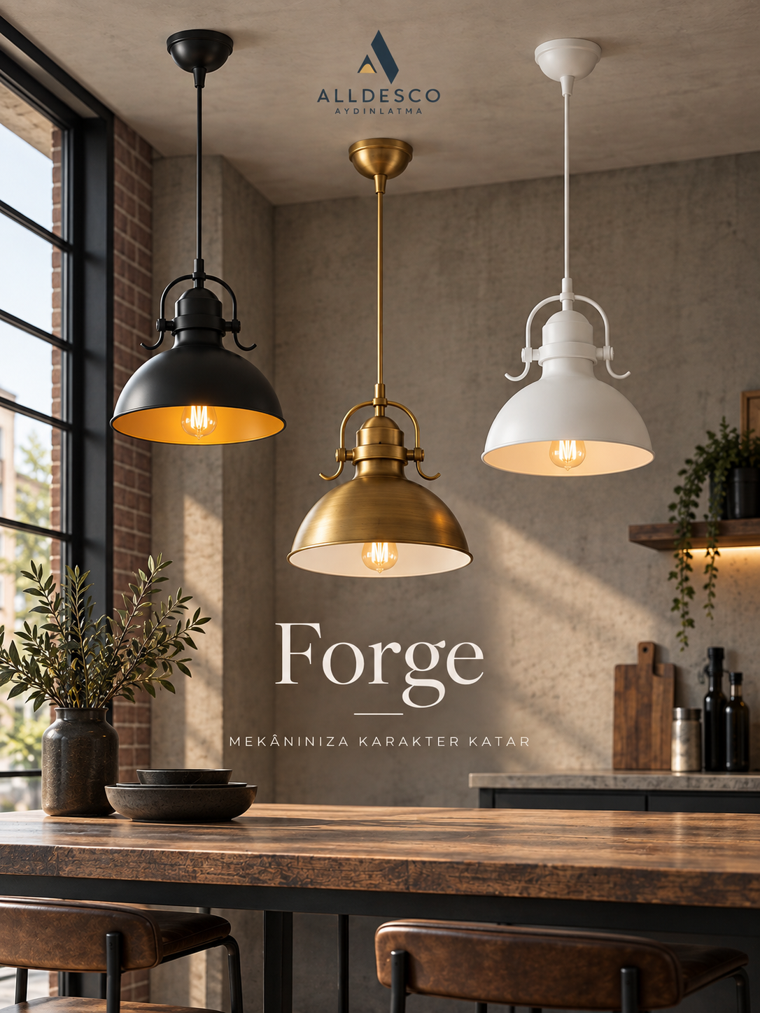 Forge Metal Tekli Sarkıt