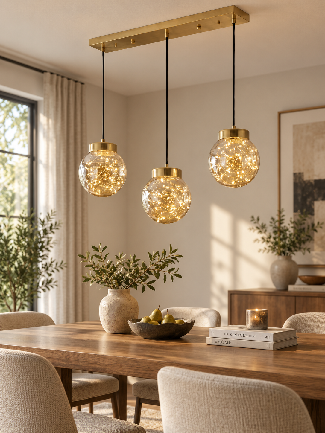 Glow 3'lü Sıralı Peri LED Avize