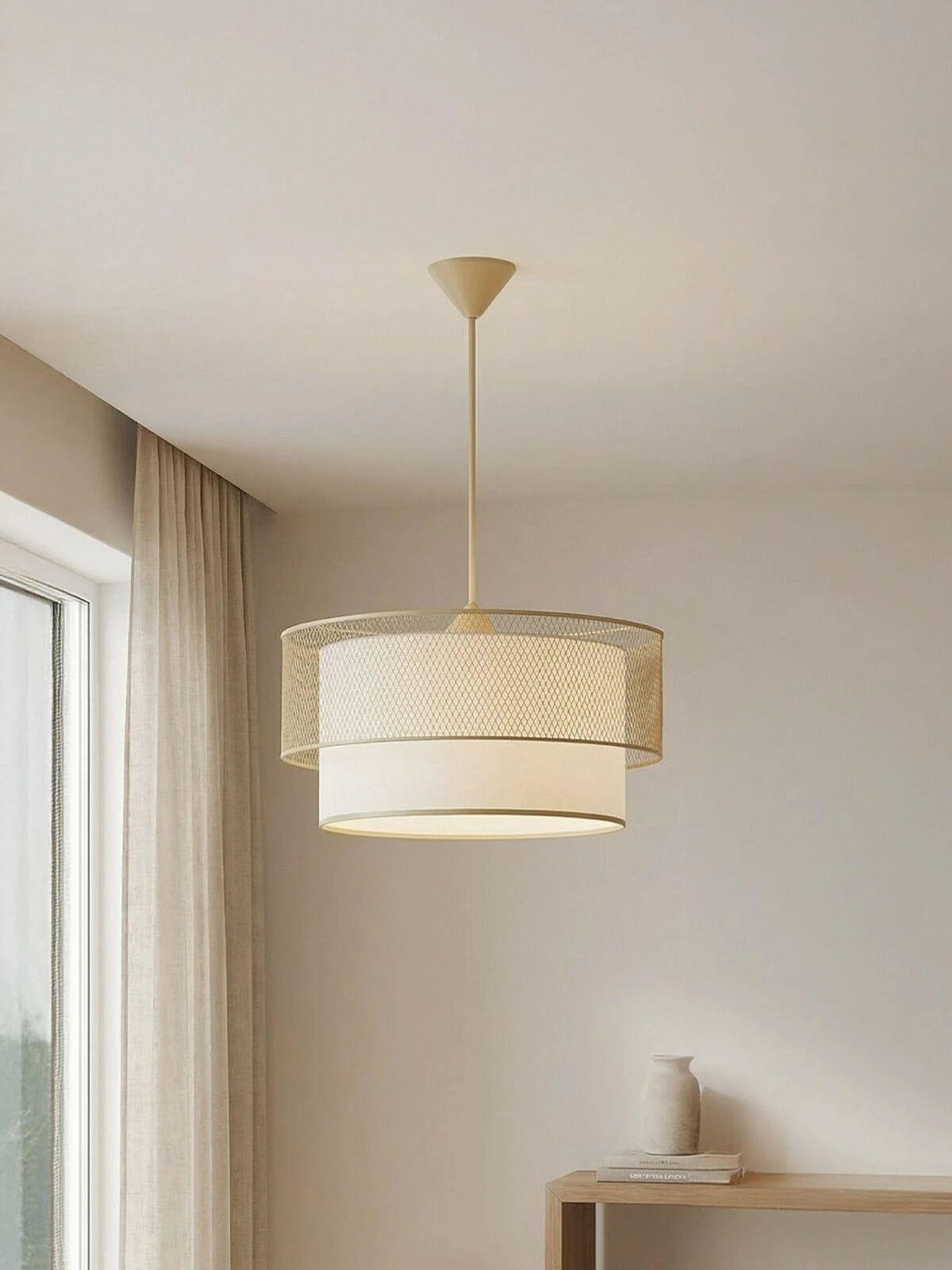 Lunette Tel Örgü Sarkıt Lamba – Modern & Dekoratif Tavan Avizesi (Gold ve Siyah Renk Seçenekli)