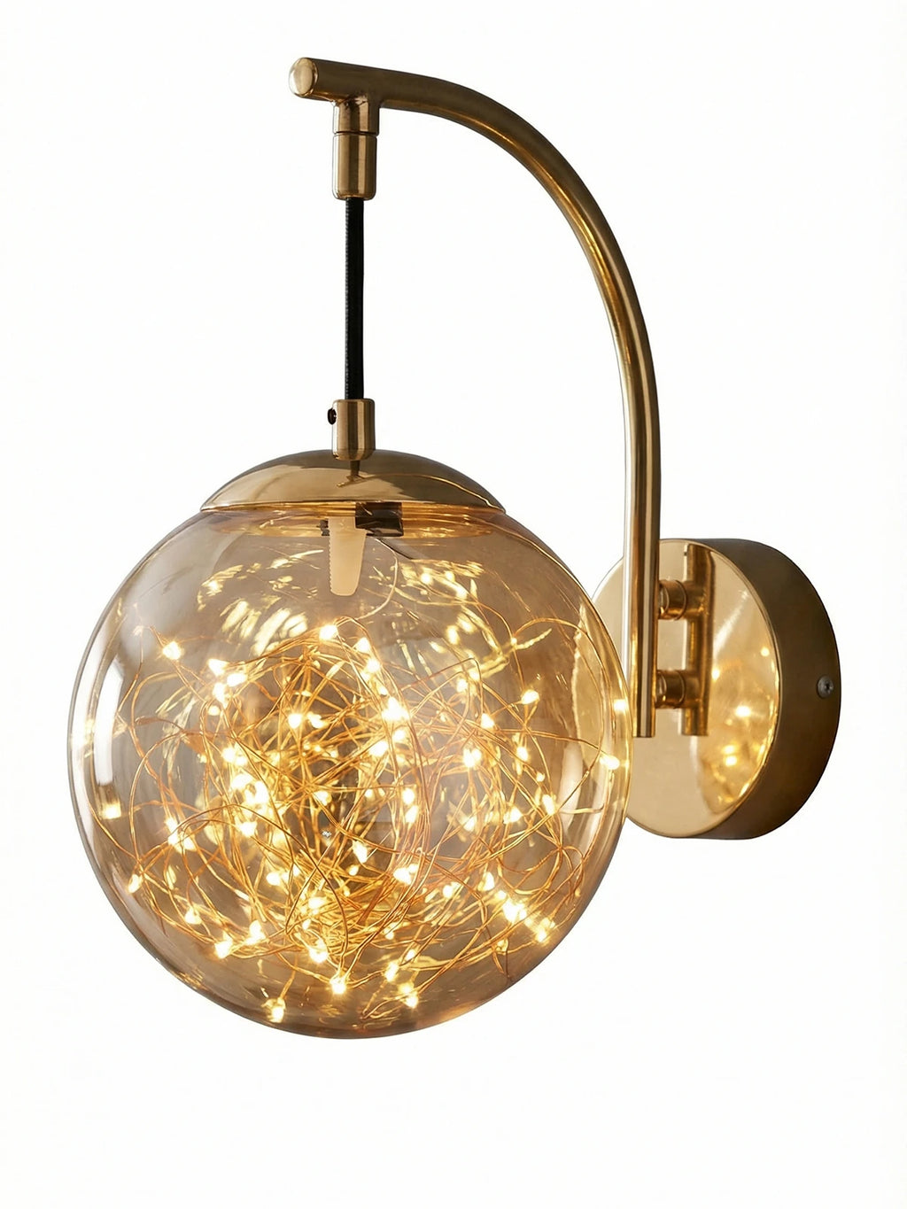 Glow Cam Peri LED Aplik – Gold & Gümüş Gövde, Dekoratif Duvar Aydınlatma