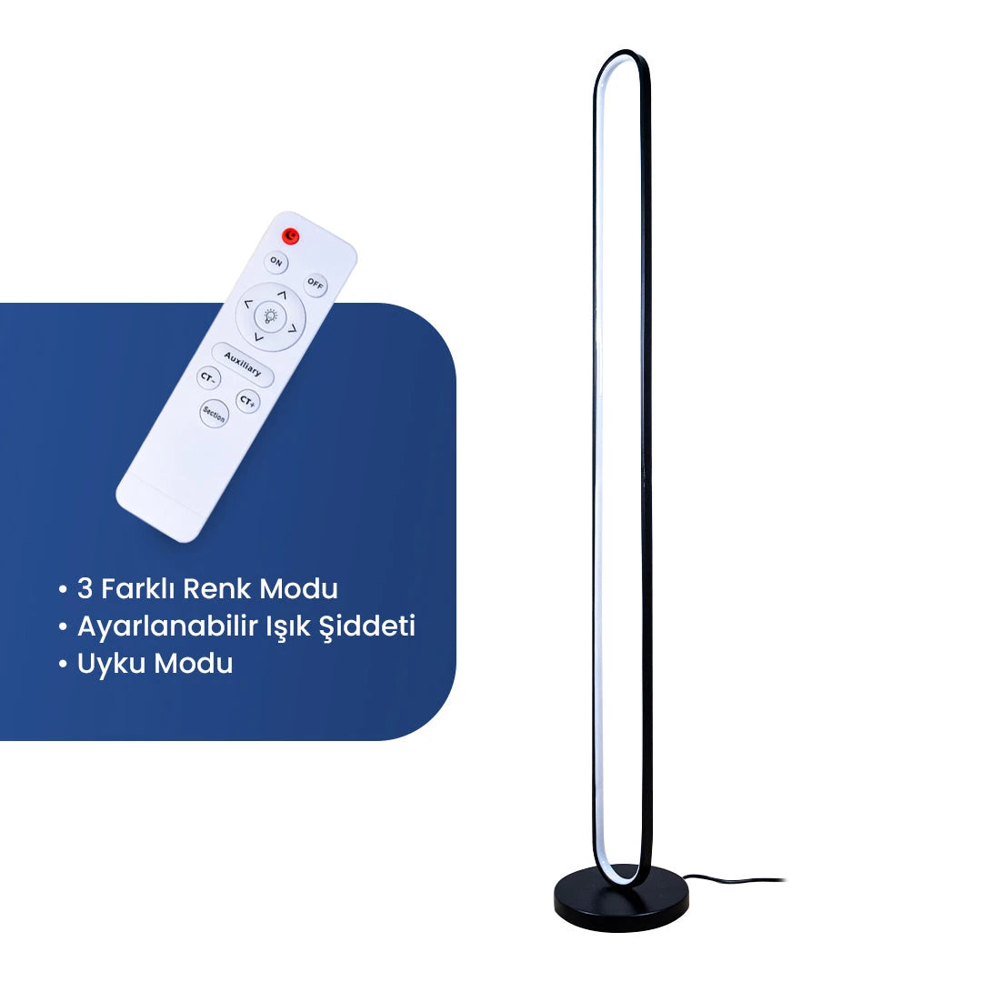 Verta Kumandalı 3 Renkli Led Lambader