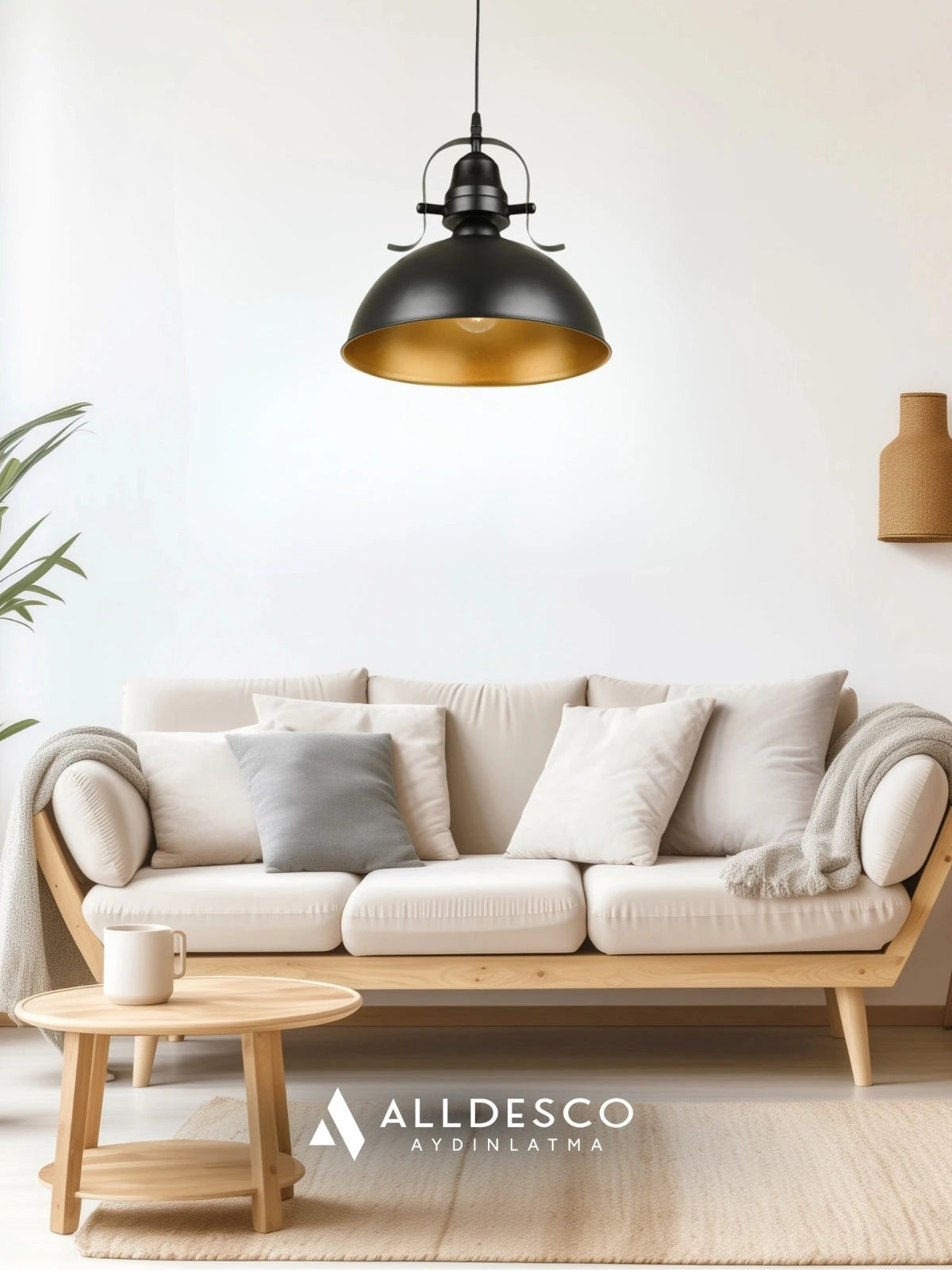 Forge Metal Tekli Sarkıt Avize –  Endüstriyel , Ofis, Mağaza, Restoran, İşyeri, Salon Aydınlatma |Alldesco