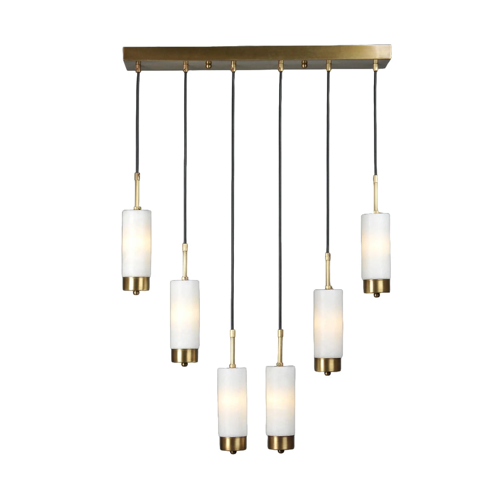 Silmora Mermer Gold Detaylı Avize