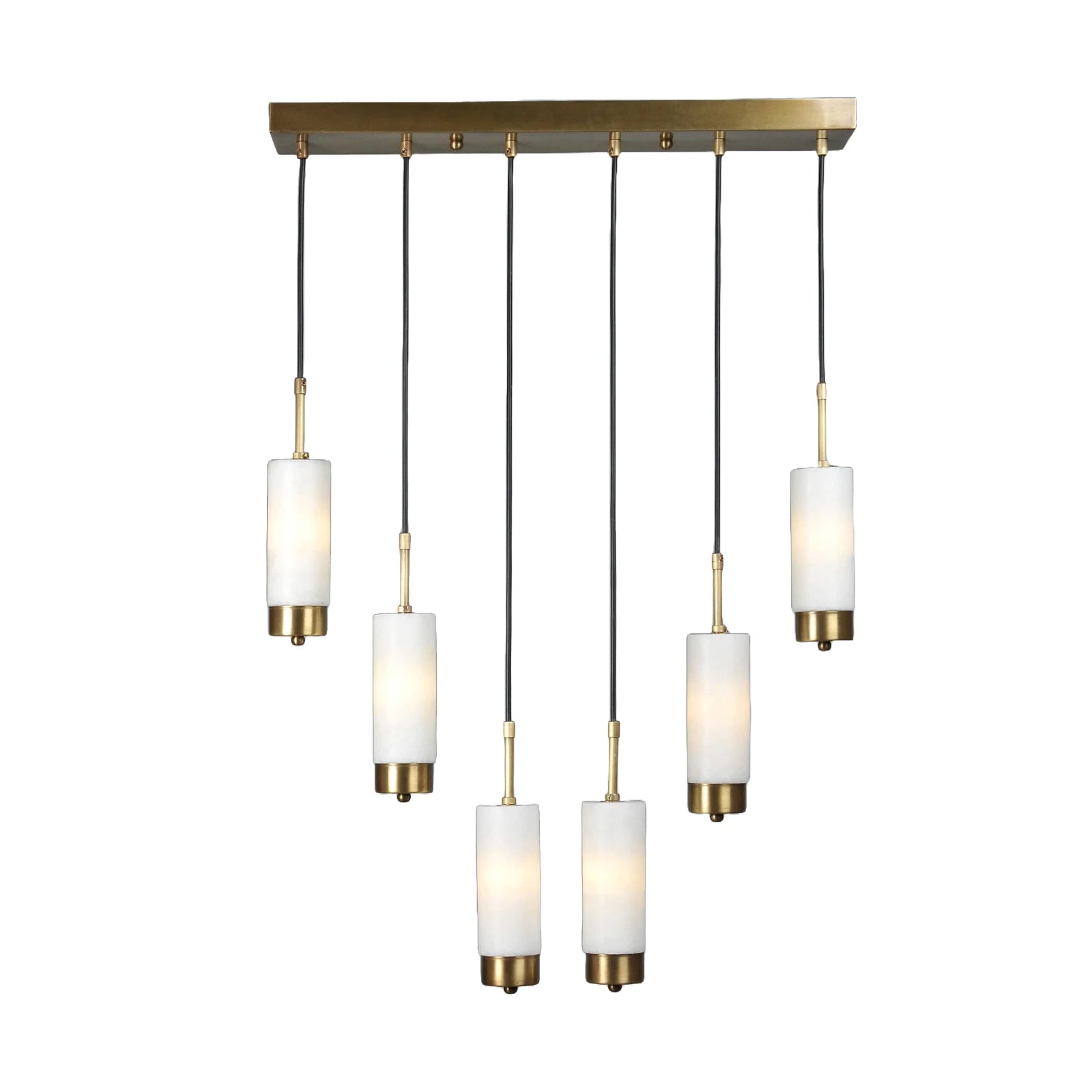 Silmora Mermer Gold Detaylı Avize