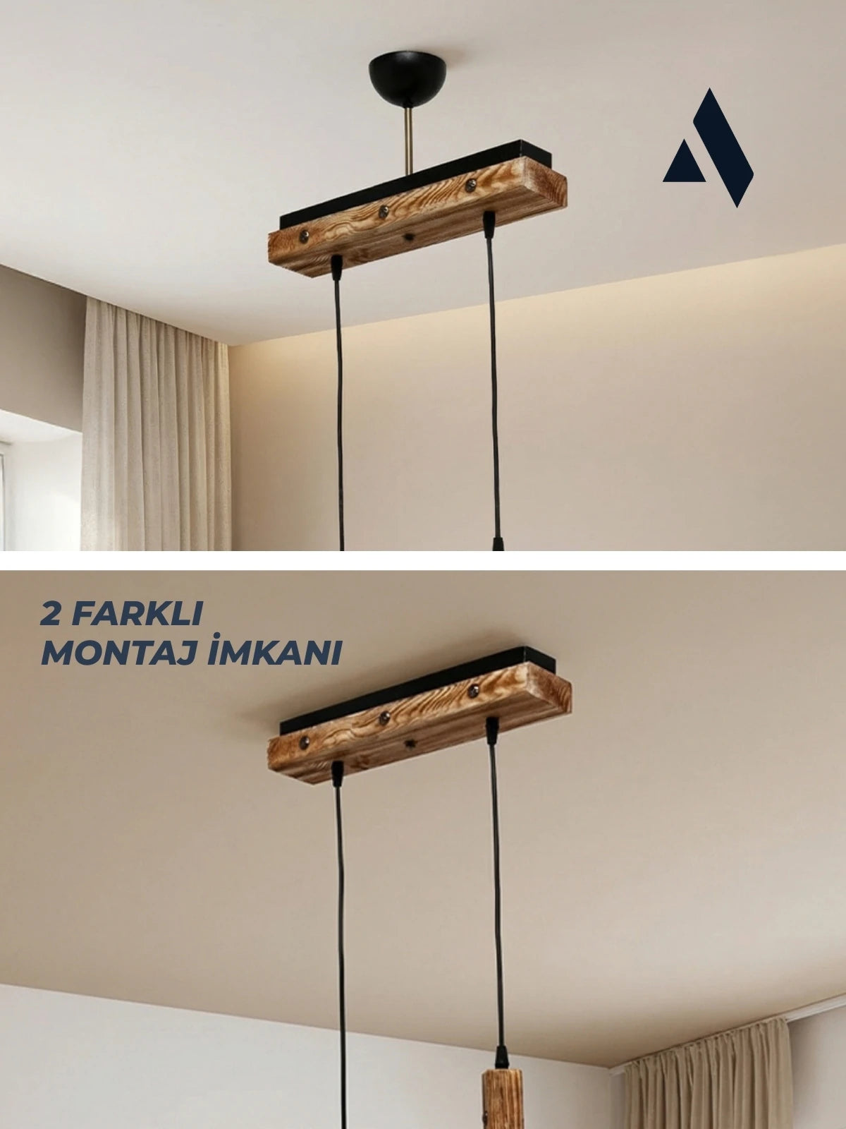 Rita İkili Sarkıt Avize
