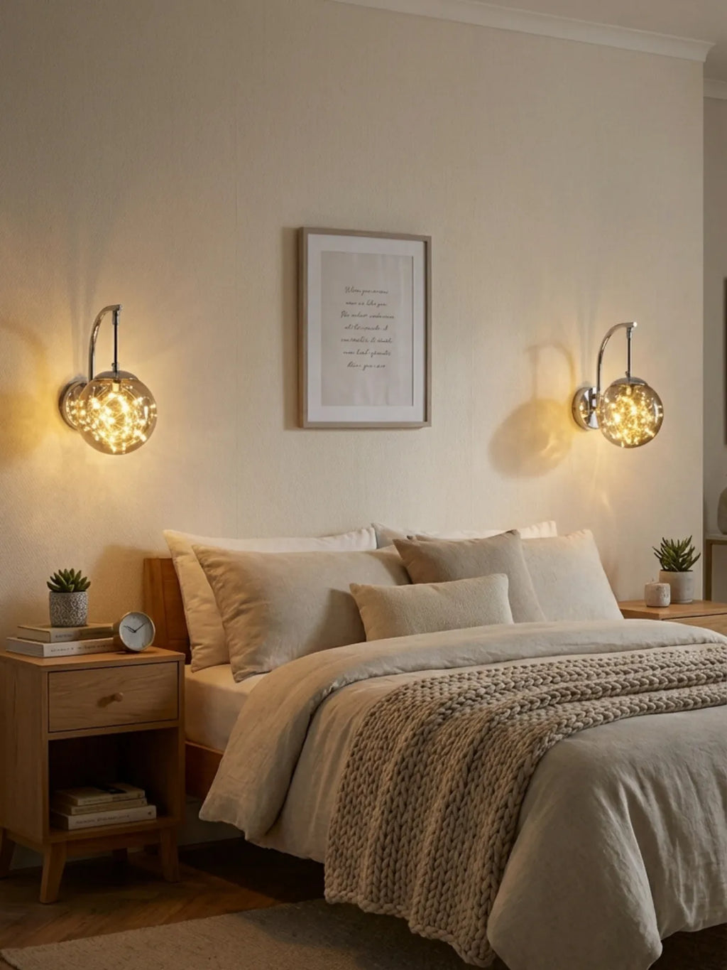Glow Cam Peri LED Aplik – Gold & Gümüş Gövde, Dekoratif Duvar Aydınlatma