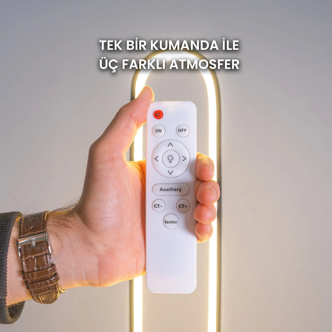 Verta Kumandalı 3 Renkli Led Lambader