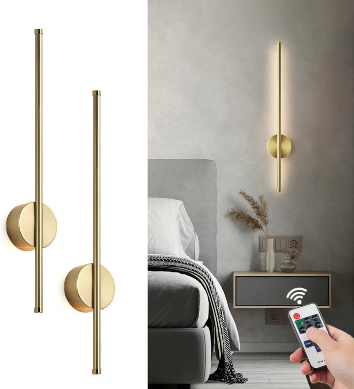 Lunex Şarjlı Manyetik LED Duvar Apliği (Kumandalı, 3 Renk)